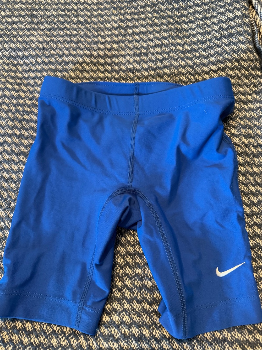Nike Toddler Royal Blue Swim shorts with White Swoosh Accent